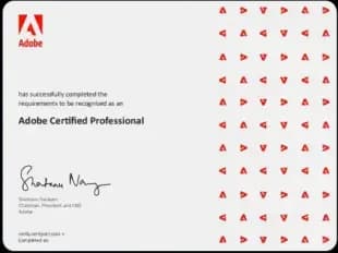 Adobe Certificate